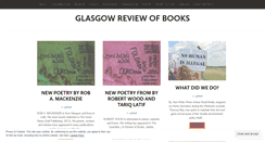 Desktop Screenshot of glasgowreviewofbooks.com